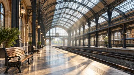 Glass Roof of a Historic Railway Hall jigsaw puzzle