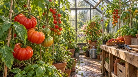Greenhouse Tomatoes on the Vine jigsaw puzzle