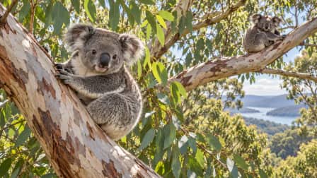 Koalas in a Gum Tree Canopy jigsaw puzzle