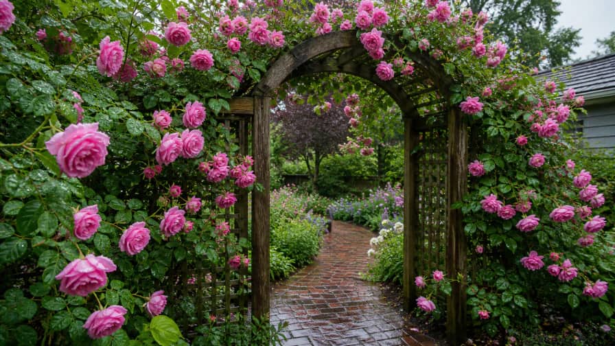 Rose Arbor after Rain jigsaw puzzle
