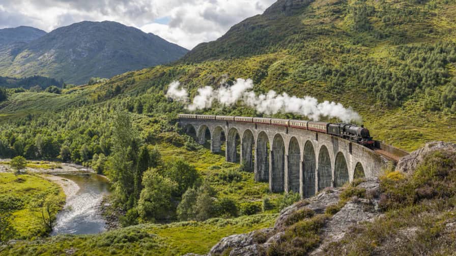 Steam Train in the Highlands jigsaw puzzle