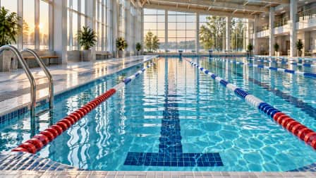 Swimming Lane at First Light jigsaw puzzle