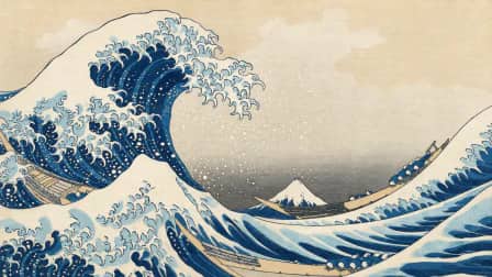 Inspired by The Great Wave off Kanagawa jigsaw puzzle