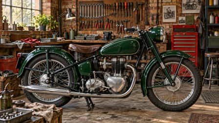 Vintage Motorcycle Workshop jigsaw puzzle