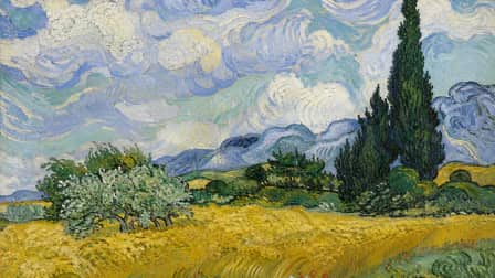 Inspired by Wheatfield with Cypresses jigsaw puzzle