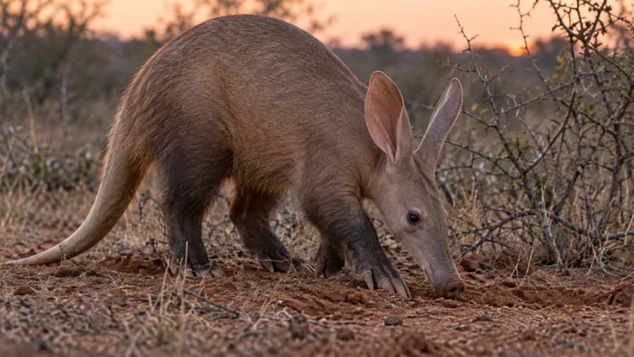 Aardvark Sniffing the Ground at Dusk jigsaw puzzle