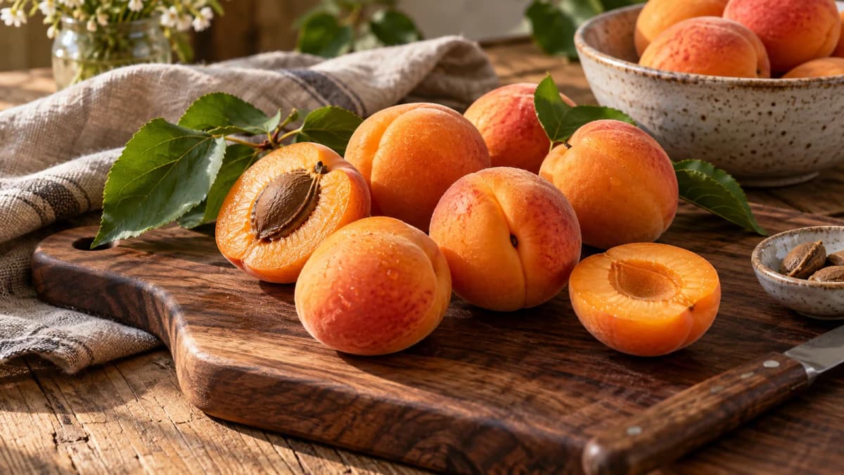 Apricots on a Walnut Board jigsaw puzzle preview