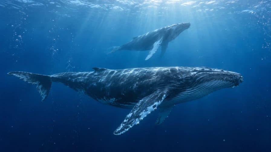 Blue Whales in Open Water jigsaw puzzle preview