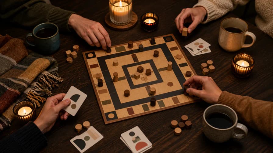 Candlelit Board Game Table jigsaw puzzle preview
