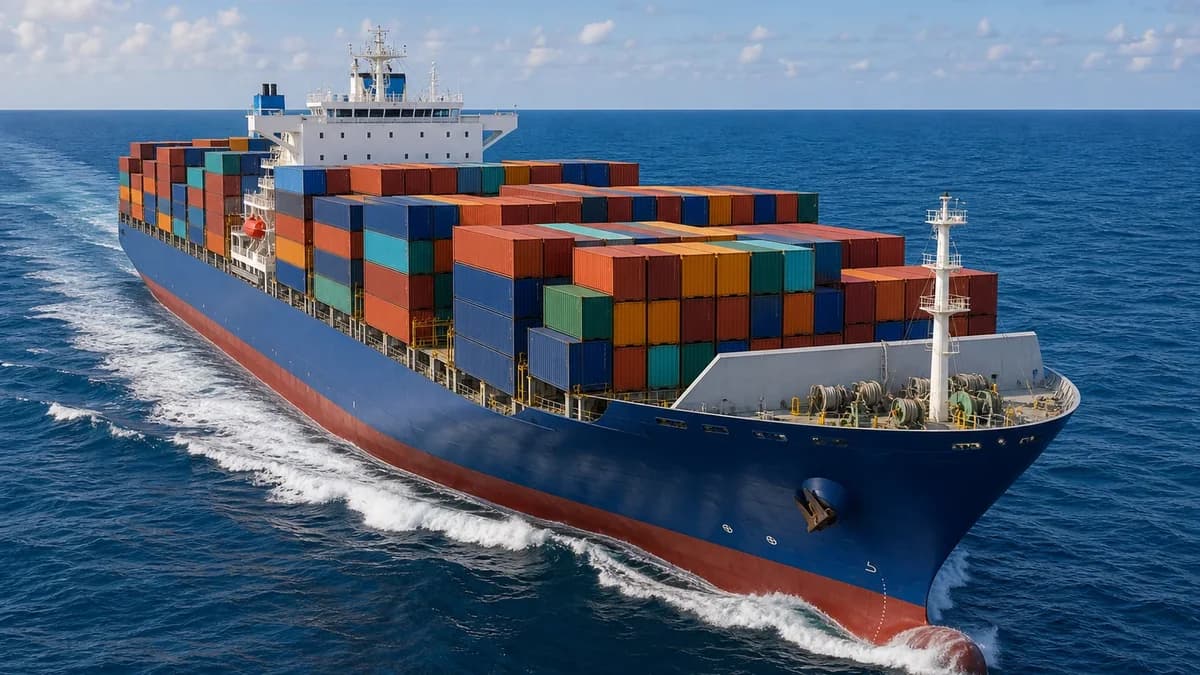 Cargo Ship at Sea jigsaw puzzle preview
