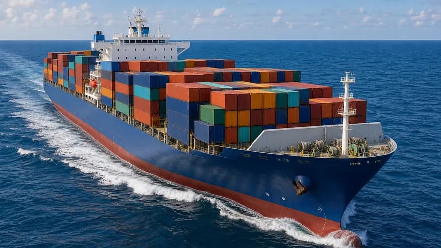 Cargo Ship at Sea jigsaw puzzle preview