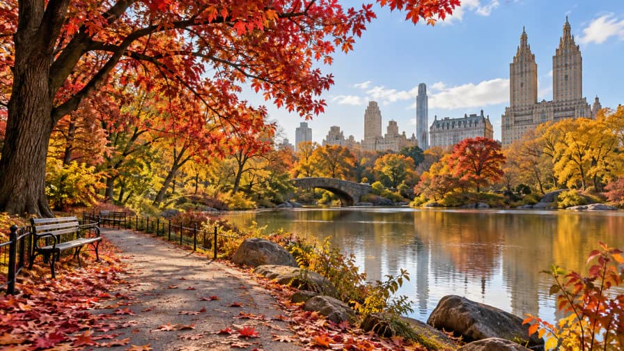 Central Park in Autumn jigsaw puzzle preview