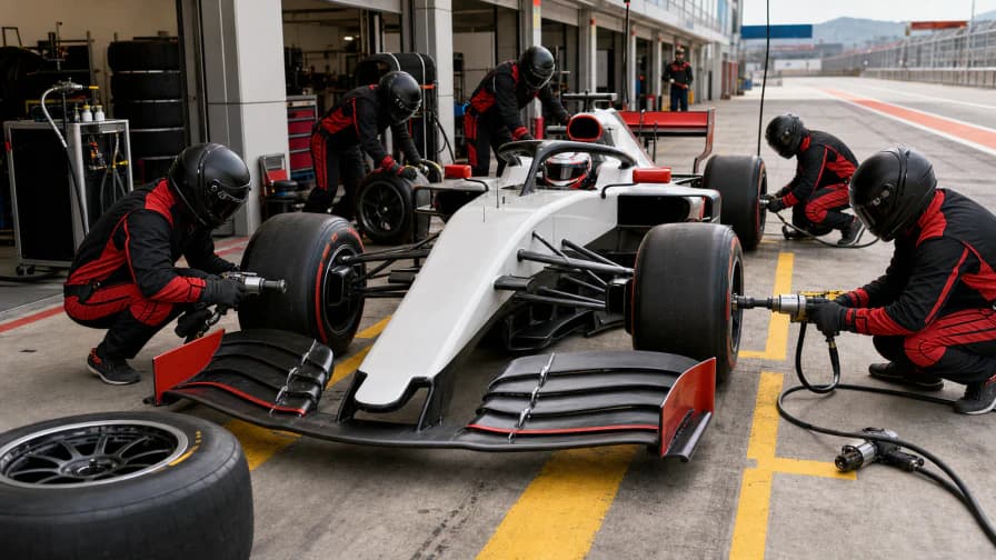 Formula Racing Pit Stop jigsaw puzzle preview
