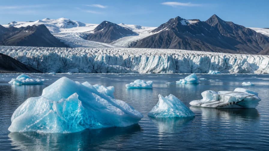 Glacier Lagoon with Icebergs jigsaw puzzle preview