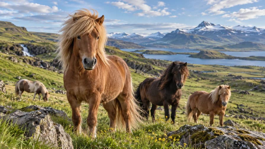 Icelandic Horses in the Highlands jigsaw puzzle preview