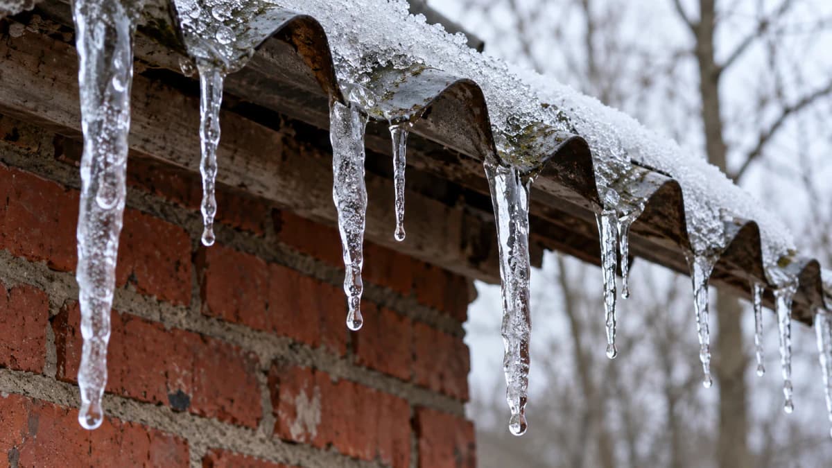 Icicles beneath a Thawing Roof jigsaw puzzle preview