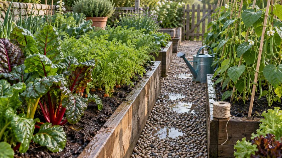Kitchen Garden after Watering jigsaw puzzle preview