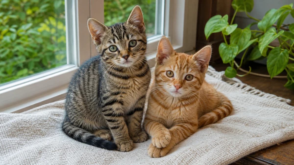 Kittens by the Window jigsaw puzzle preview