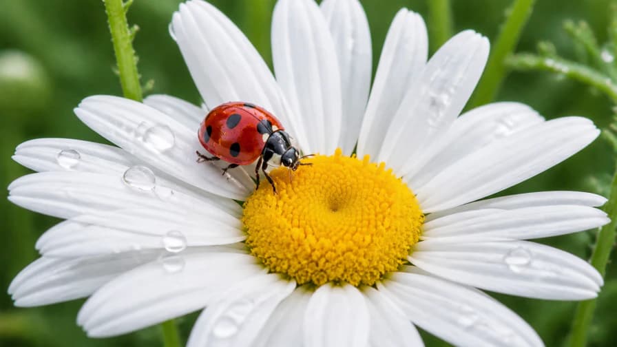Ladybug on a Daisy jigsaw puzzle preview
