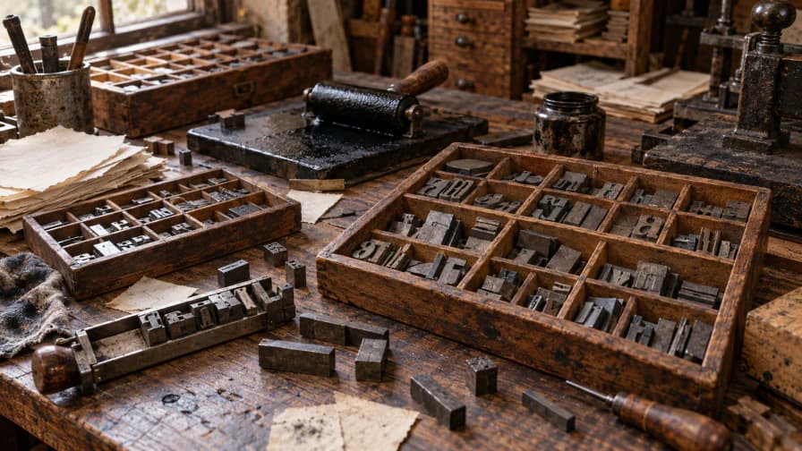 Letterpress Type in Wooden Cases jigsaw puzzle preview