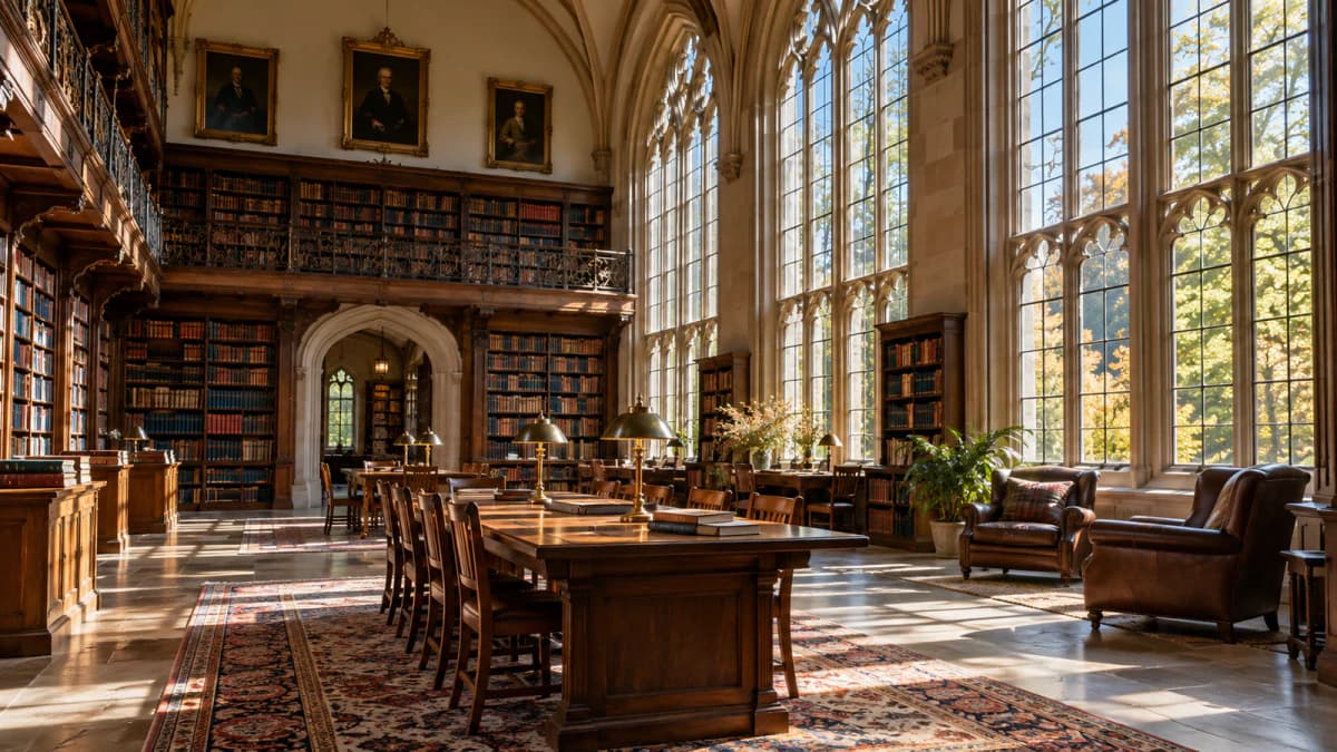 Library Hall with Tall Windows jigsaw puzzle preview