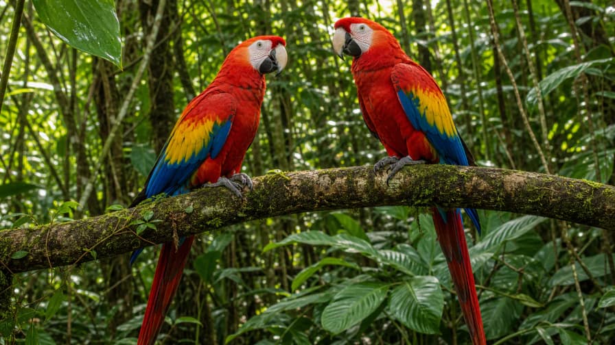 Macaws in the Rainforest jigsaw puzzle preview