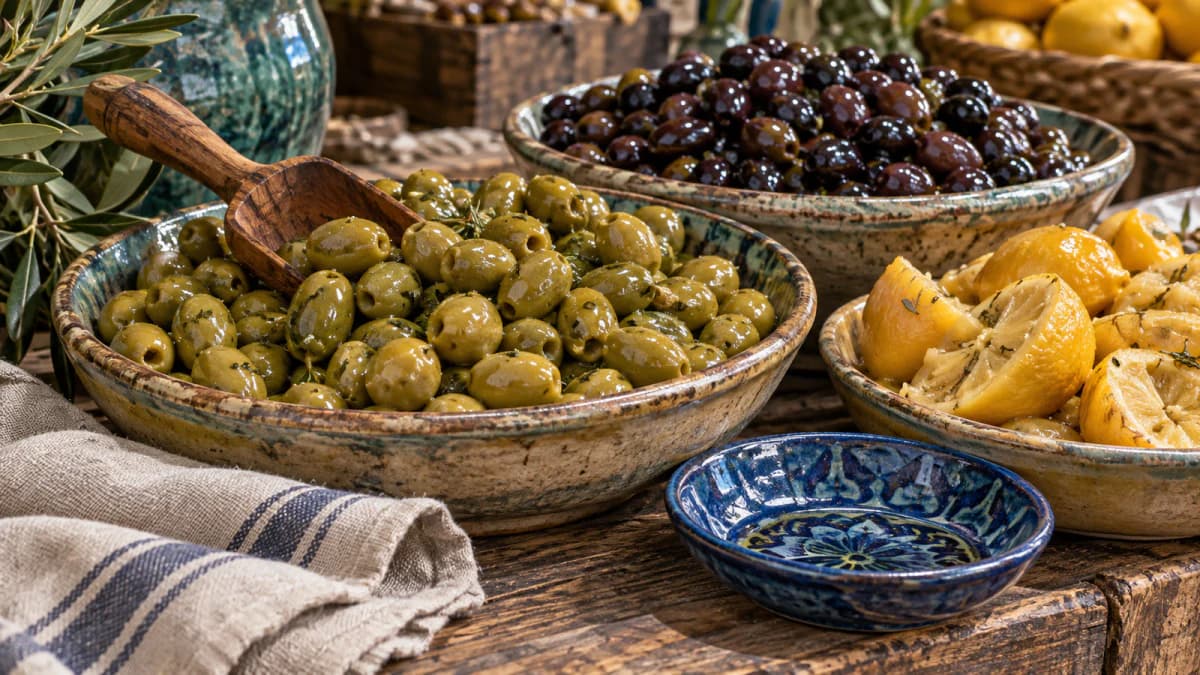 Market Olives and Preserved Lemons jigsaw puzzle preview
