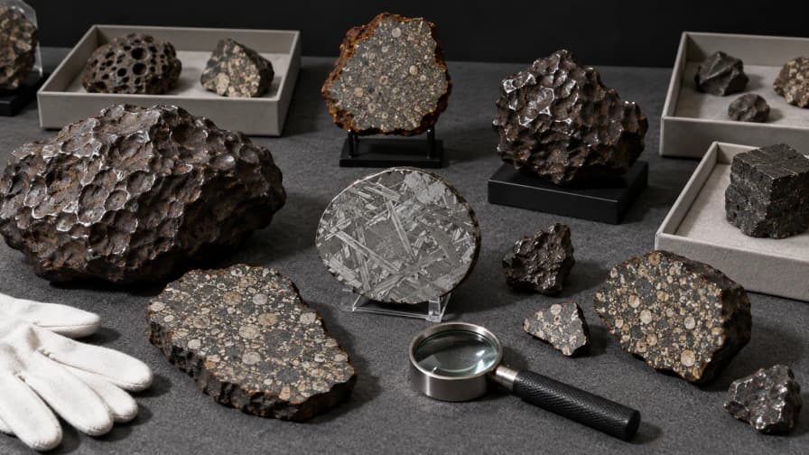 Meteorites on a Museum Table jigsaw puzzle preview
