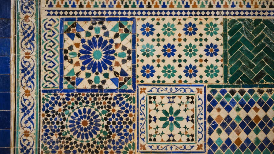 Moroccan Tile Sampler jigsaw puzzle preview