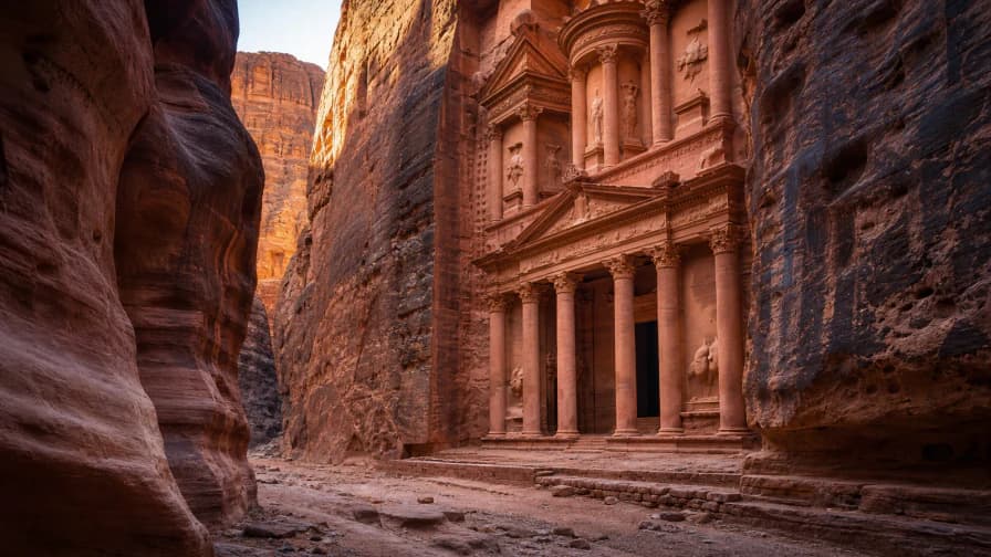 Petra Treasury at Dawn jigsaw puzzle preview