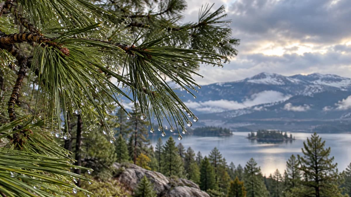 Pine Needles after Rain jigsaw puzzle preview