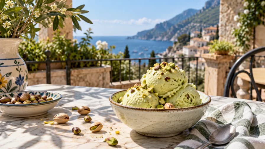 Pistachio Ice Cream on a Terrace jigsaw puzzle