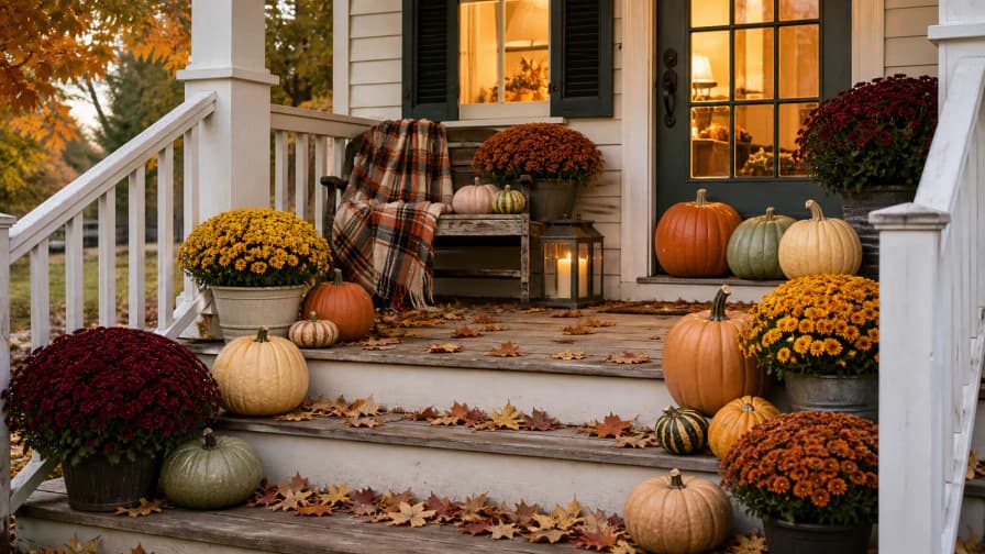 Pumpkins on the Porch jigsaw puzzle preview