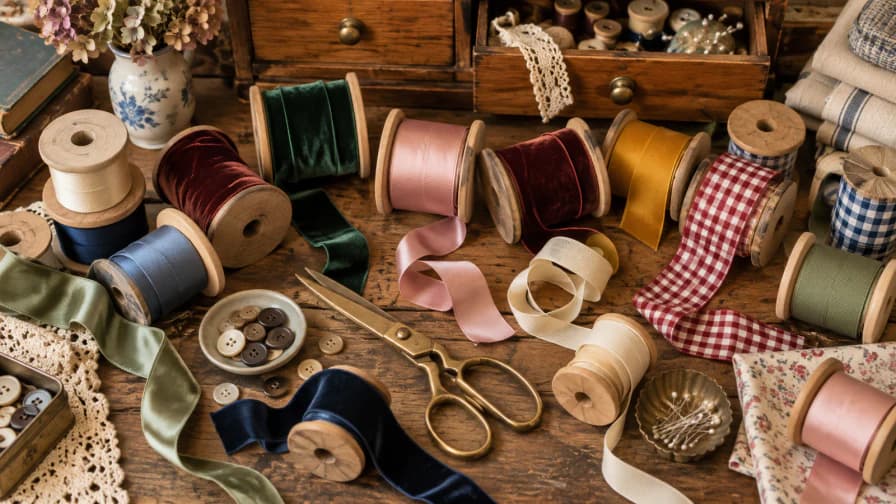 Ribbon Spools in a Haberdashery jigsaw puzzle preview