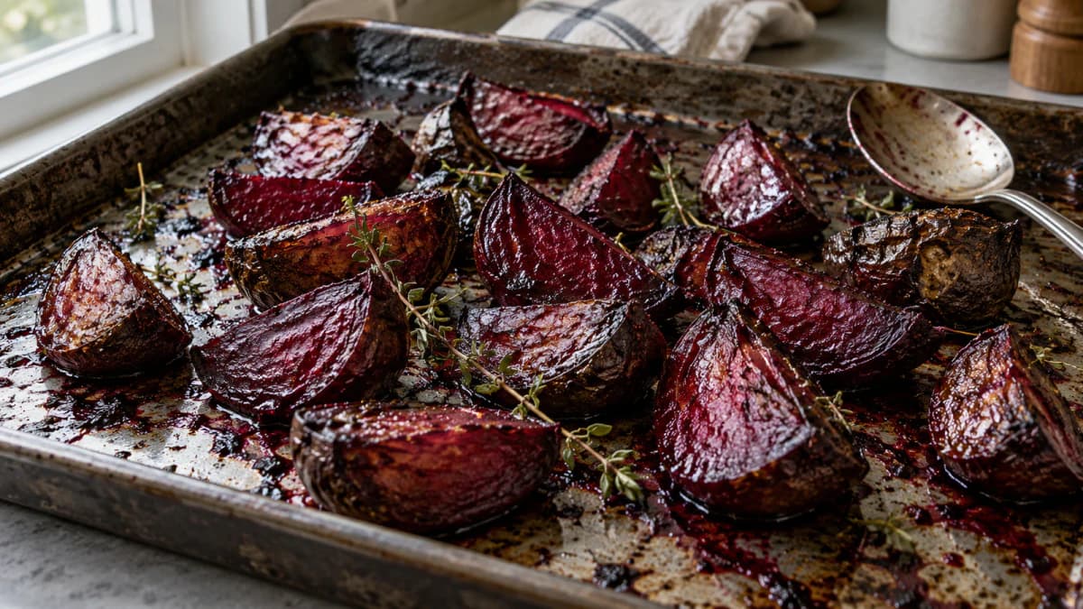 Roasted Beetroot on a Baking Tray jigsaw puzzle preview