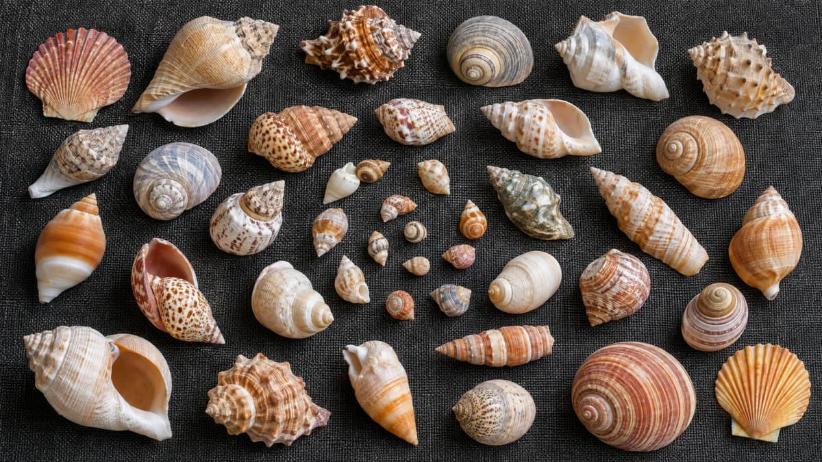 Seashell Spiral Collection jigsaw puzzle preview