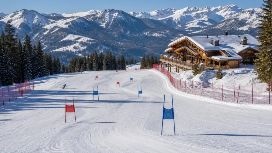 Ski Lodge Race Course jigsaw puzzle preview