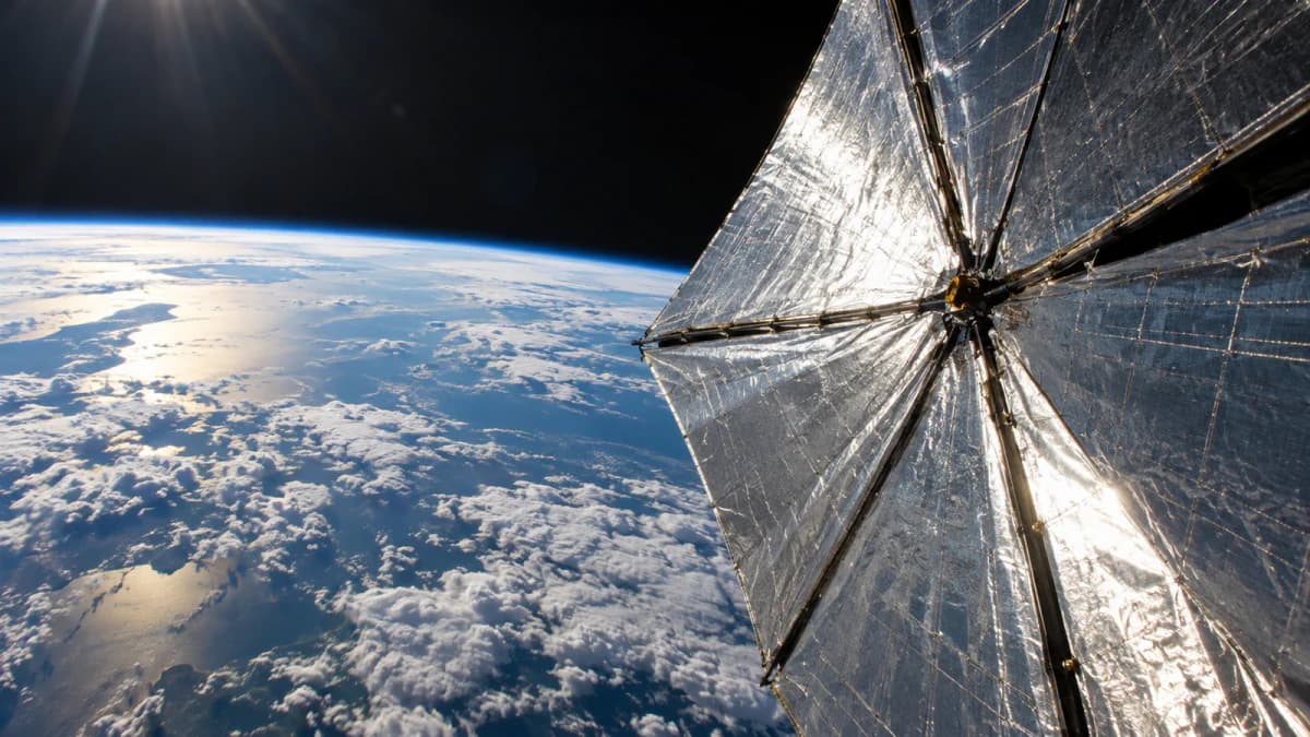 Solar Sail above Earth jigsaw puzzle preview