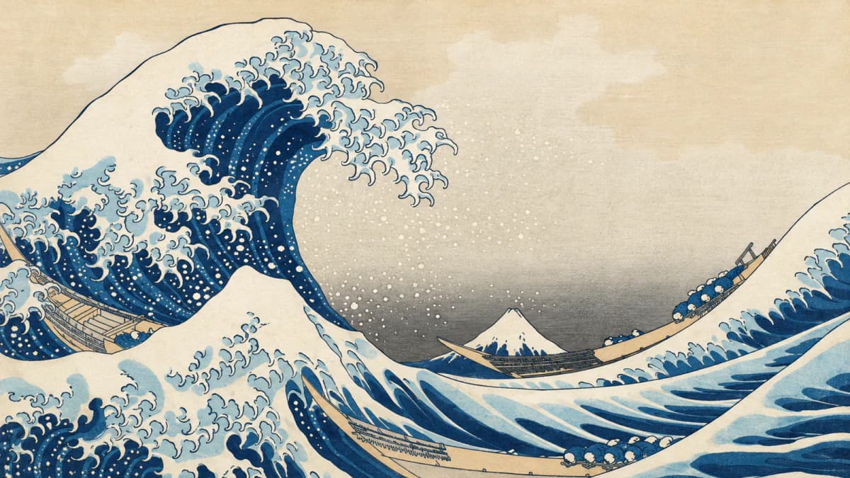 Inspired by The Great Wave off Kanagawa jigsaw puzzle preview