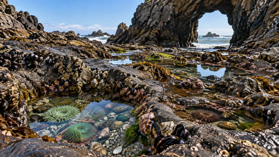 Tide Pools beneath a Rocky Arch jigsaw puzzle preview