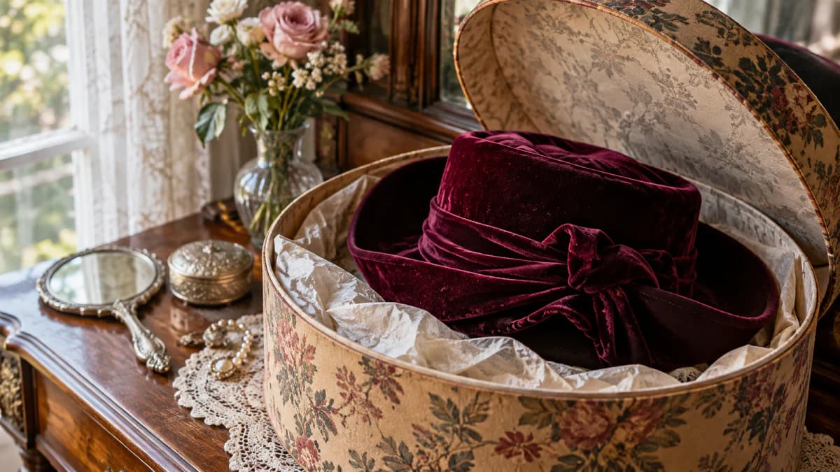 Velvet Hat in a Hatbox jigsaw puzzle preview