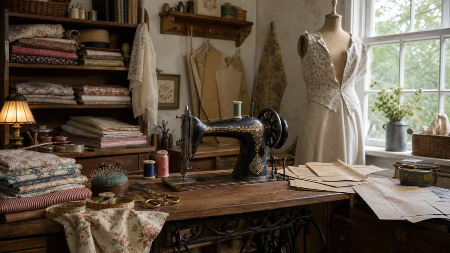 Vintage Sewing Room jigsaw puzzle preview