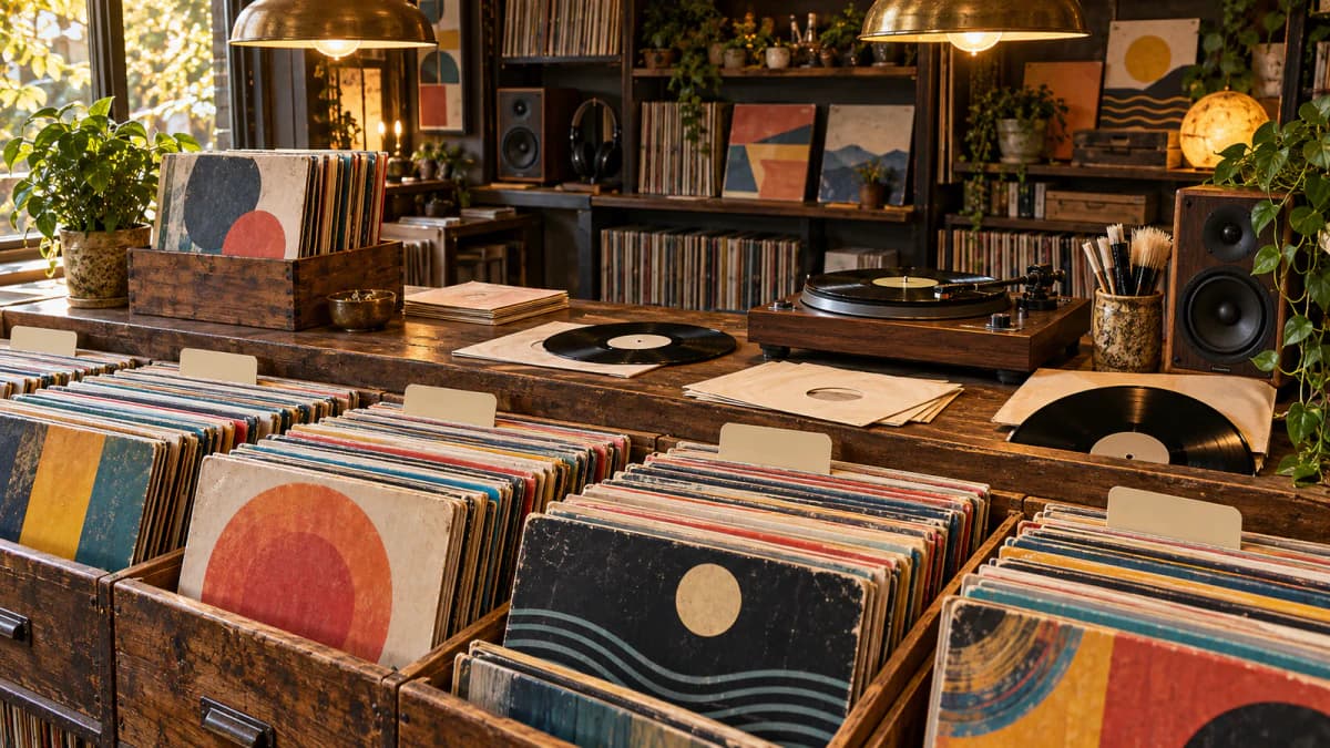 Vinyl Record Shop Counter jigsaw puzzle preview