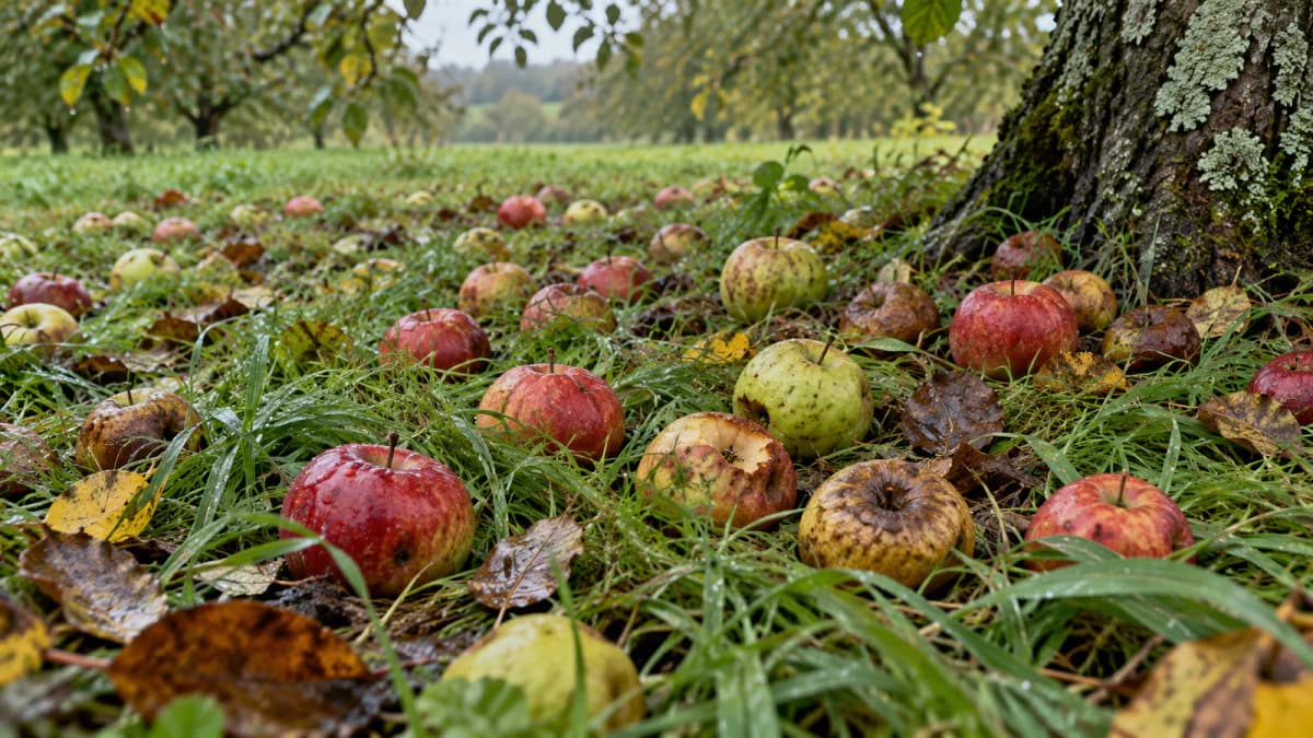 Windfall Apples in Long Wet Grass jigsaw puzzle preview
