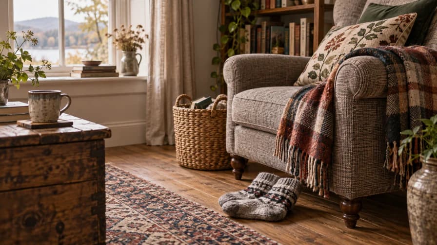 Wool Socks beside a Reading Chair jigsaw puzzle
