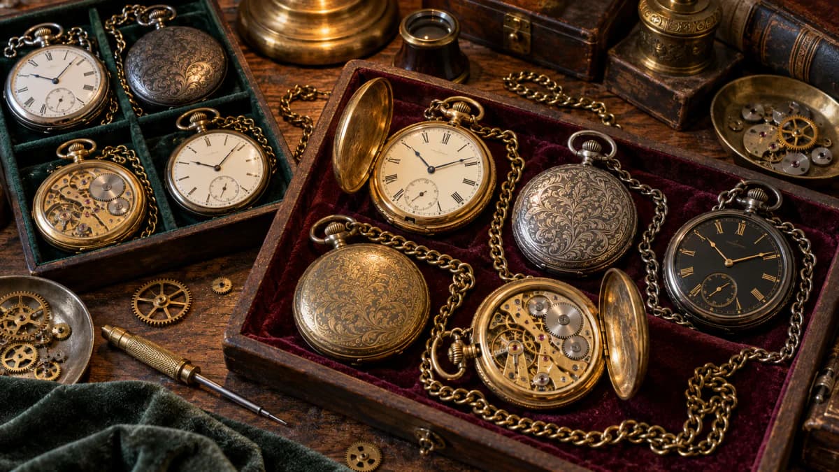 Antique Pocket Watch Collection jigsaw puzzle preview