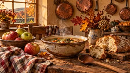 Autumn Soup Kitchen Table jigsaw puzzle