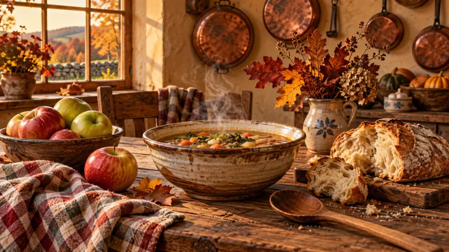 Autumn Soup Kitchen Table jigsaw puzzle preview