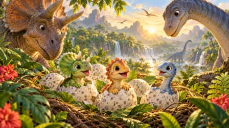 Baby Dinosaurs Hatching jigsaw puzzle
