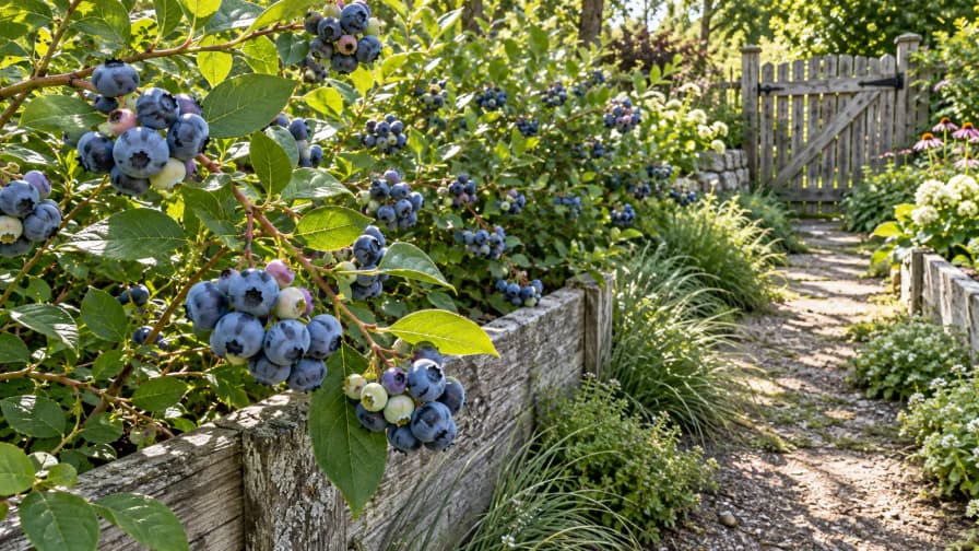 Blueberry Canes beside a Garden Path jigsaw puzzle preview